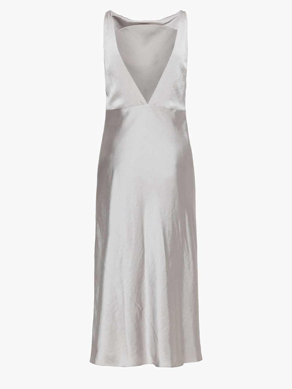 Aritzia New Goddess satin Dress in color Ashen